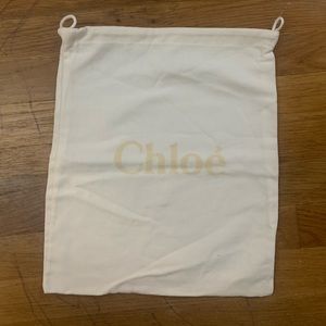 New Authentic CHLOE Cotton Drawstring Dust Travel Storage Bag